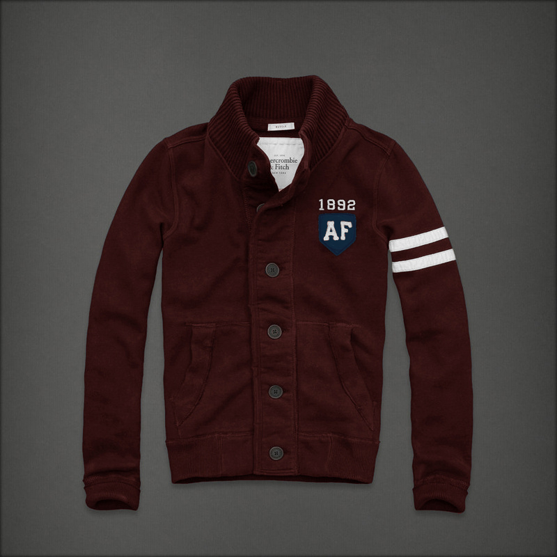 Abercrombie Fitch Hombres Ponte de pie de cuello Sudadera AF6450